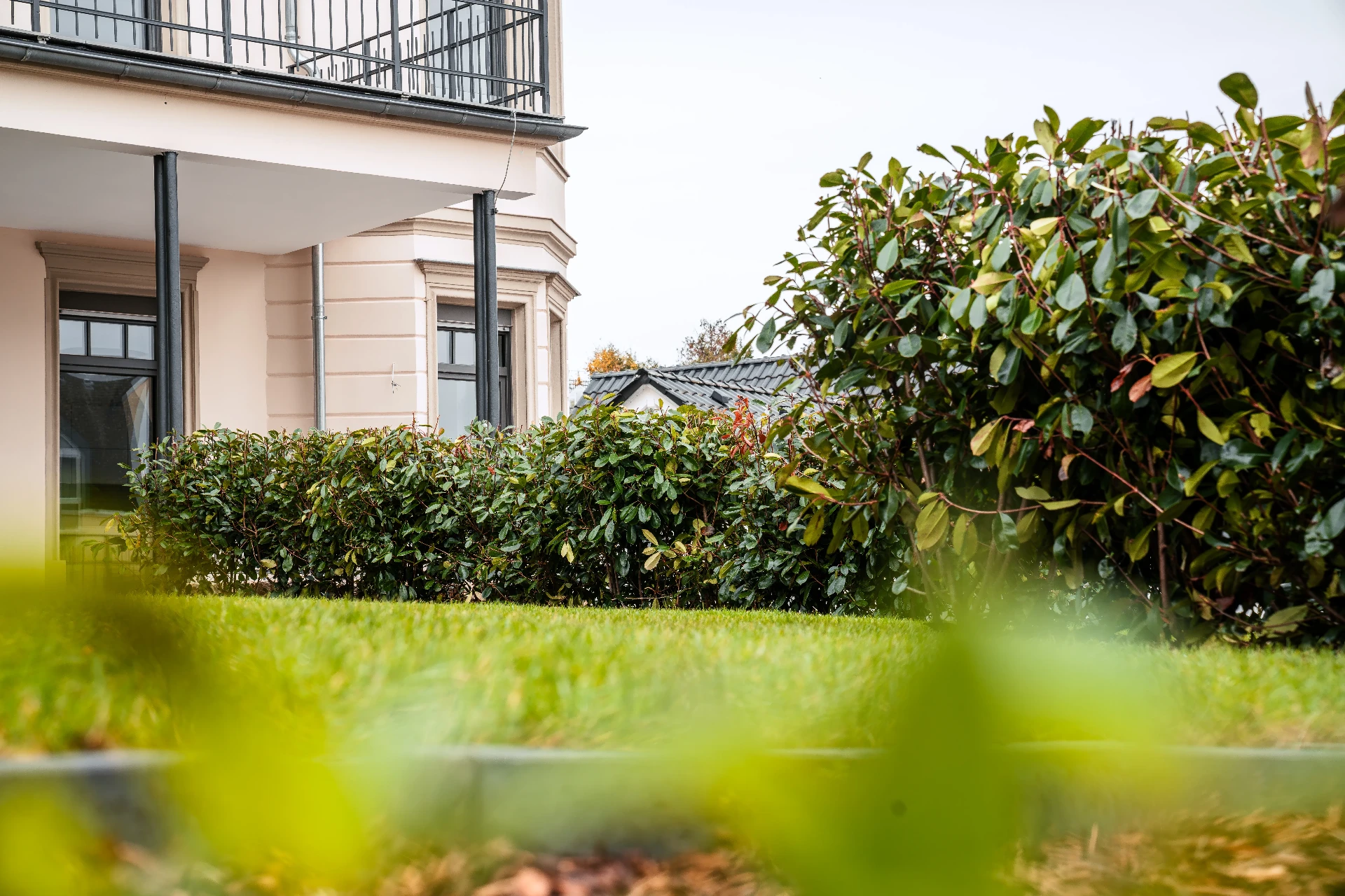 Sanierung im Bestand – Pflanzung entlang der Fassade